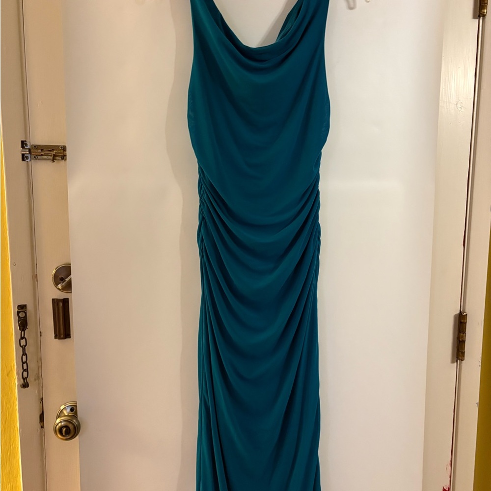 Chic Teal Maxi Dress